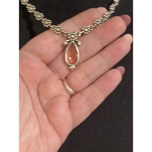 Brighton La Vie En Rose Reversible Pink Crystal Pendant Necklace - Picture 4 of 5